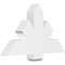 Ekena Millwork Redmond Architectural Grade PVC Gable Bracket, 36"W x 21"H x 4"D x 6"F, 14/12 Pitch GBP036X21X0406RED00 - alternate 1